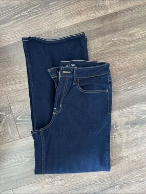 Old Navy Dark Blue Flare Jeans - Stretch Wide Leg